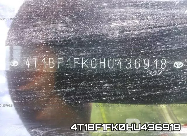 4T1BF1FK0HU436918 фото 9