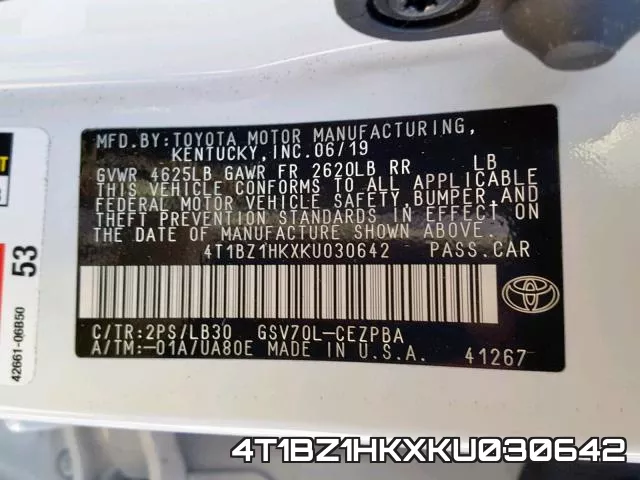 4T1BZ1HKXKU030642 фото 2