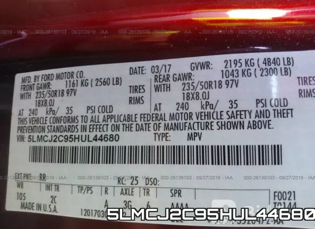 5LMCJ2C95HUL44680 фото 10