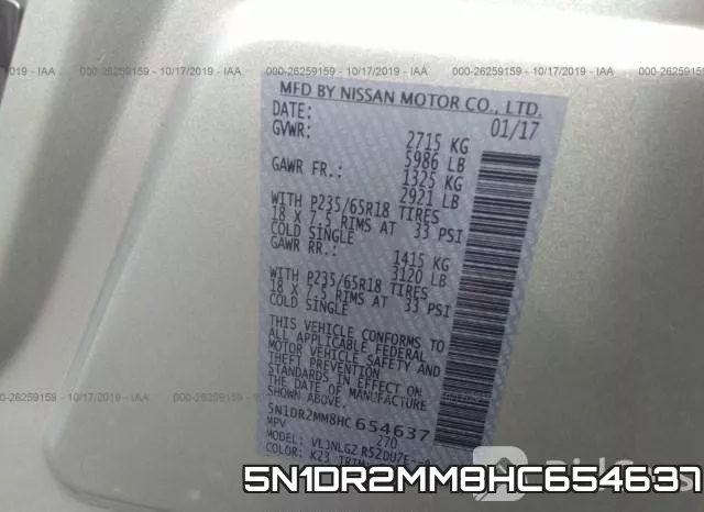 5N1DR2MM8HC654637 фото 10