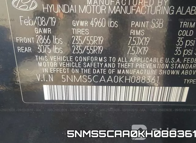 5NMS5CAA0KH088361 фото 10