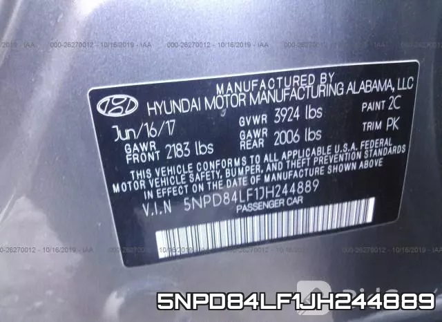 5NPD84LF1JH244889 фото 10