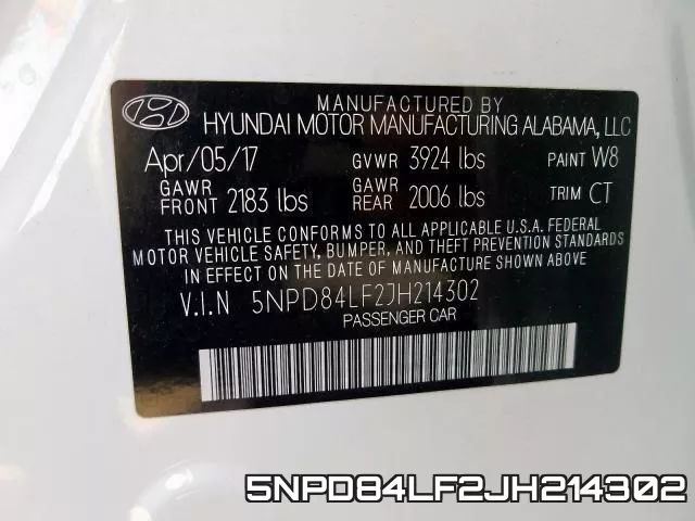 5NPD84LF2JH214302 фото 2
