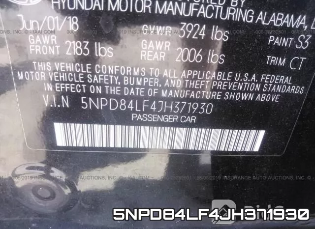 5NPD84LF4JH371930 фото 10