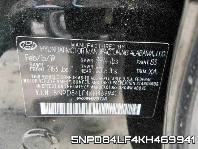 5NPD84LF4KH469941 фото 2
