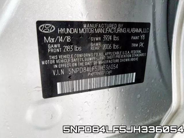 5NPD84LF5JH336054 фото 2