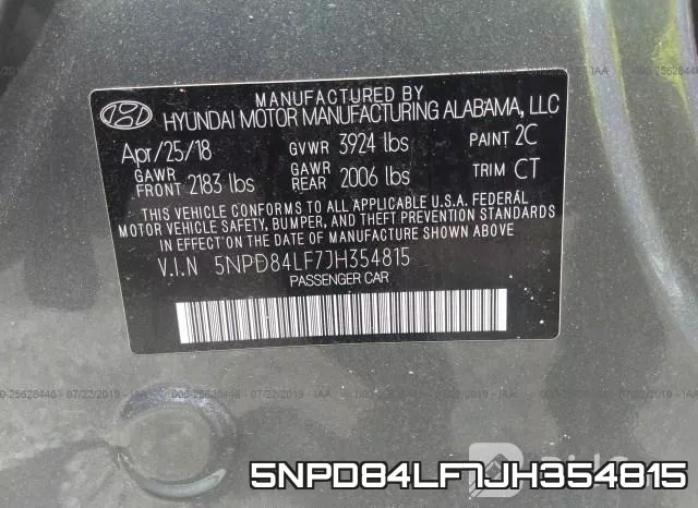 5NPD84LF7JH354815 фото 10