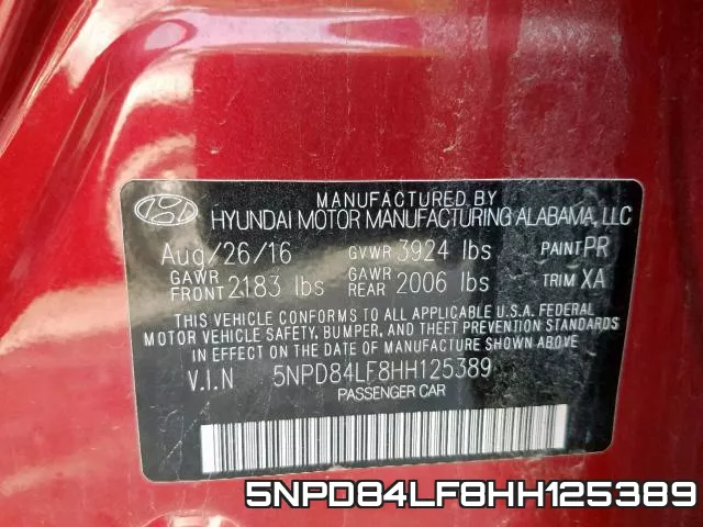5NPD84LF8HH125389 фото 2