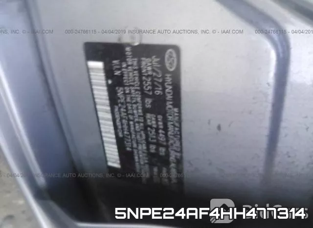 5NPE24AF4HH477314 фото 10