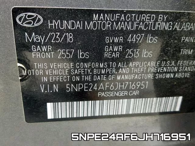 5NPE24AF6JH716951 фото 2