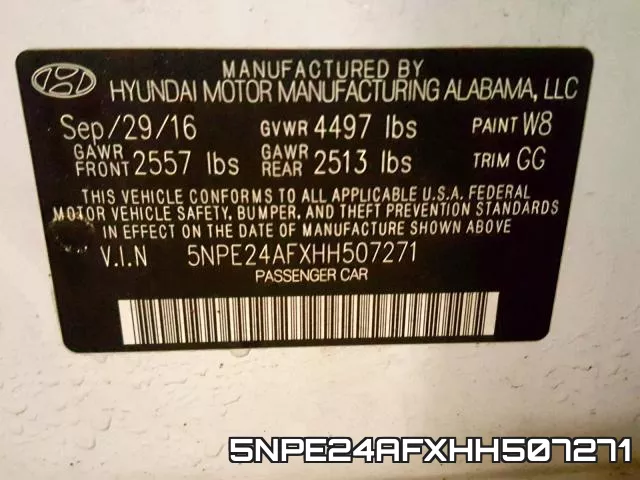 5NPE24AFXHH507271 фото 2