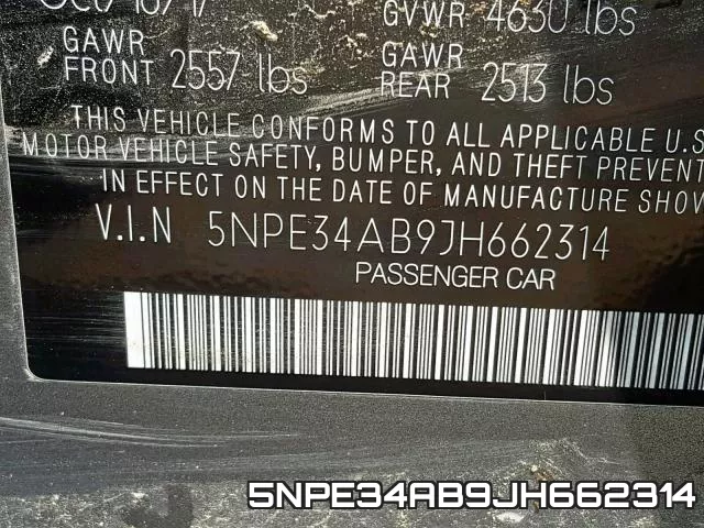 5NPE34AB9JH662314 фото 2