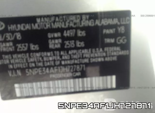 5NPE34AF1JH727871 фото 10