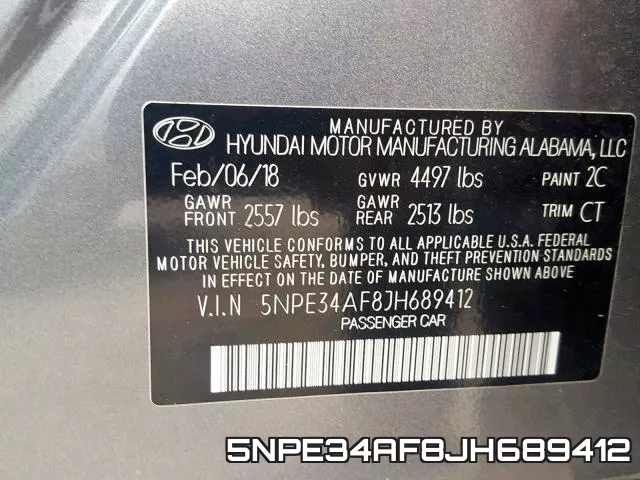 5NPE34AF8JH689412 фото 2
