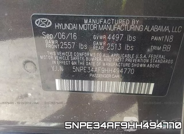 5NPE34AF9HH494770 фото 10