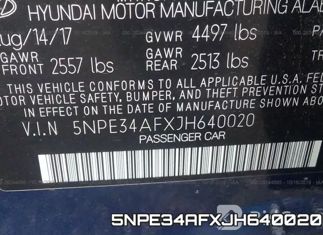 5NPE34AFXJH640020 фото 10