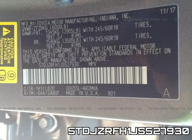 5TDJZRFH1JS527930 фото 10
