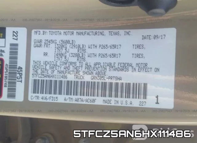 5TFCZ5AN6HX111486 фото 10