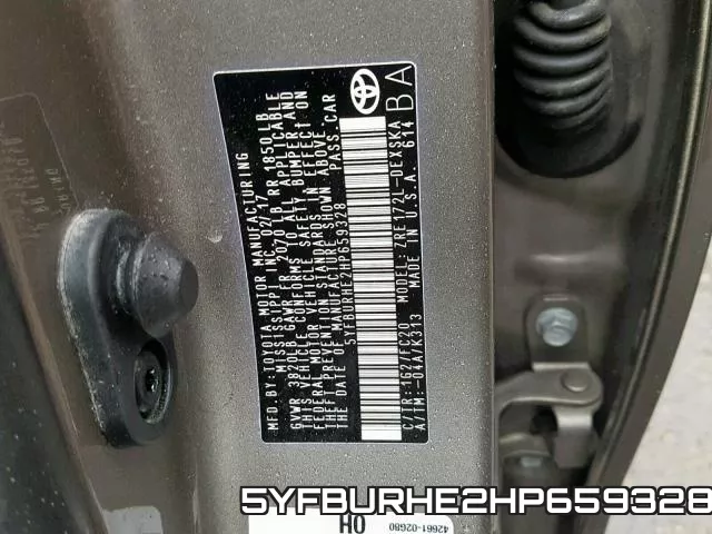 5YFBURHE2HP659328 фото 2