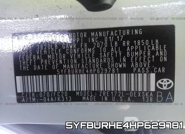 5YFBURHE4HP629781 фото 10