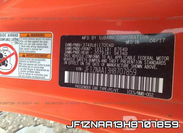 JF1ZNAA13H8707859 фото 9