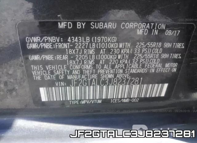 JF2GTALC3J8237281 фото 10