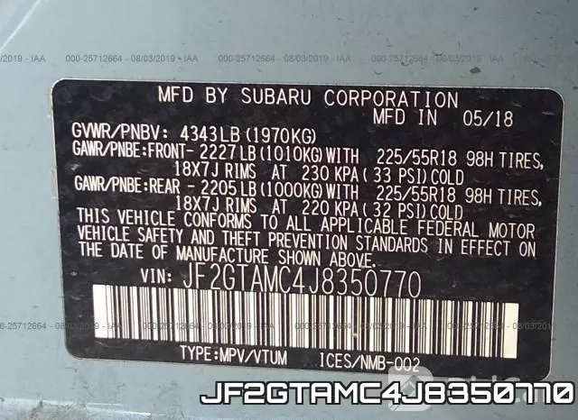 JF2GTAMC4J8350770 фото 10