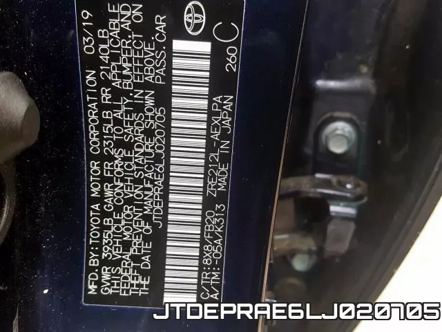 JTDEPRAE6LJ020705 фото 2