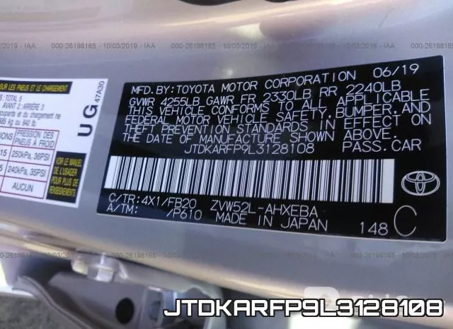 JTDKARFP9L3128108 фото 10