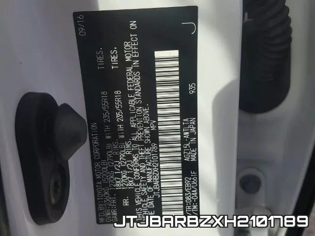JTJBARBZXH2101789 фото 2