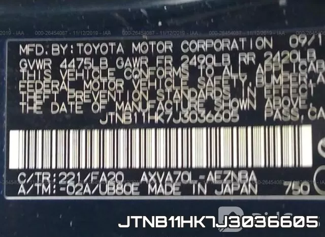 JTNB11HK7J3036605 фото 9