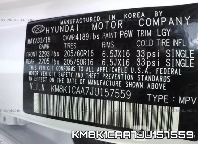 KM8K1CAA7JU157559 фото 10