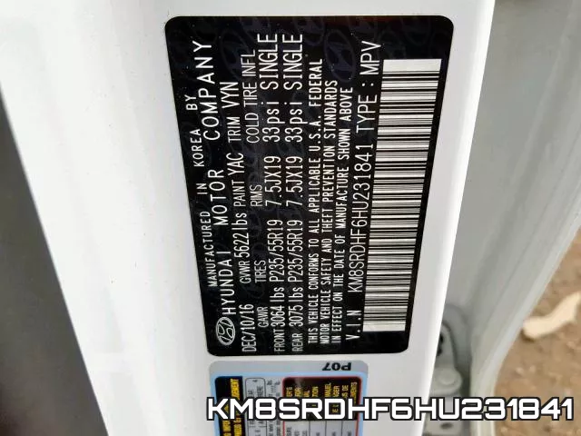 KM8SRDHF6HU231841 фото 2