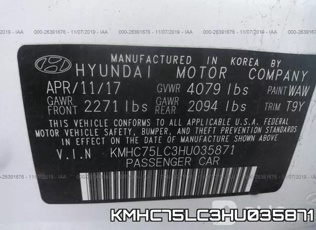 KMHC75LC3HU035871 фото 10