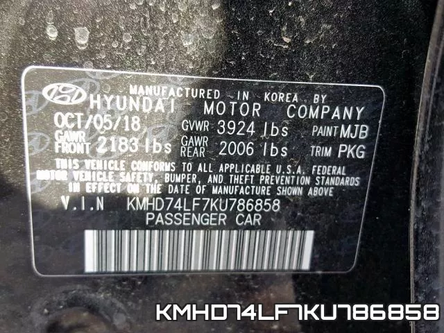 KMHD74LF7KU786858 фото 2