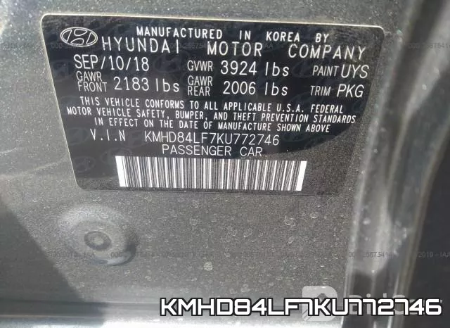 KMHD84LF7KU772746 фото 9