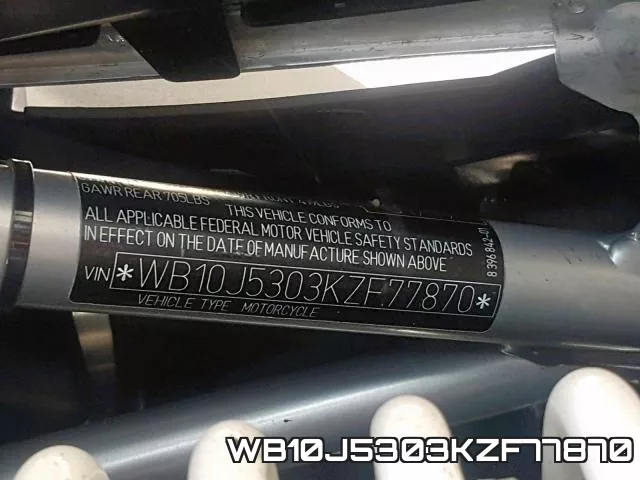 WB10J5303KZF77870 фото 2