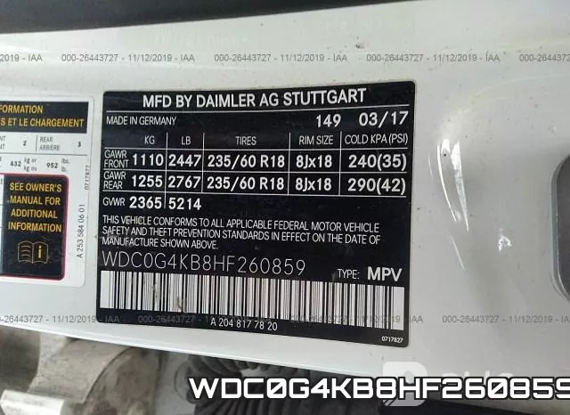 WDC0G4KB8HF260859 фото 10