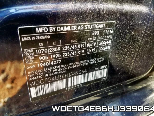 WDCTG4EB6HJ339064 фото 2