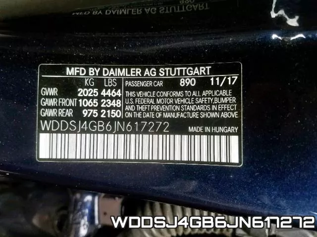 WDDSJ4GB6JN617272 фото 2