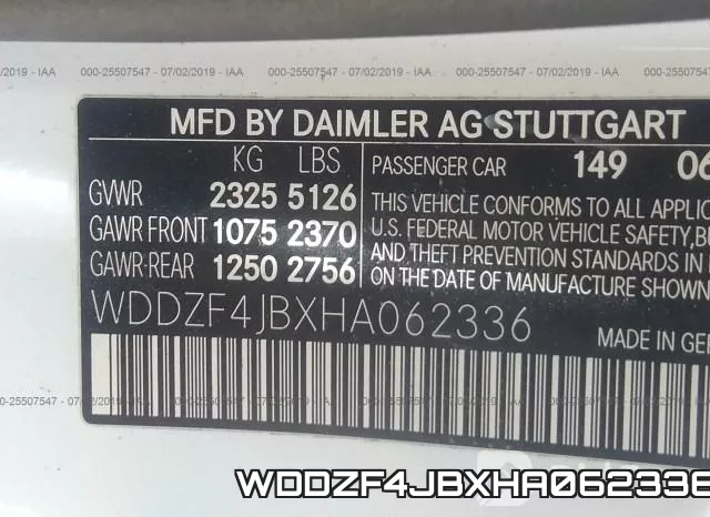 WDDZF4JBXHA062336 фото 10