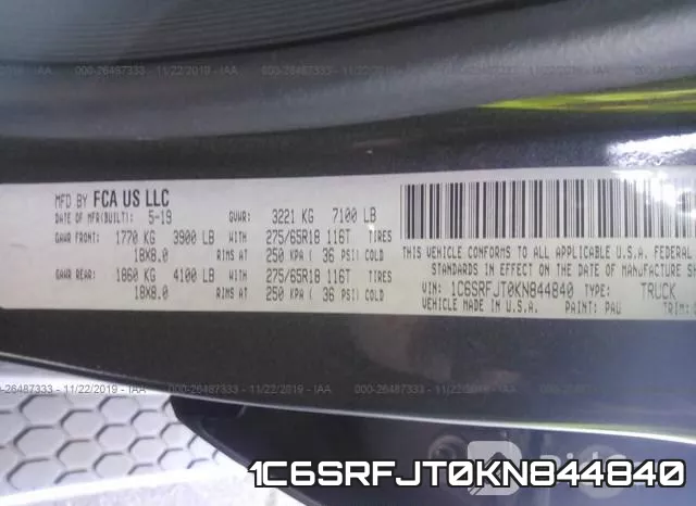 1C6SRFJT0KN844840 фото 10