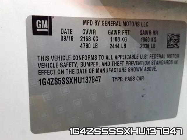 1G4ZS5SSXHU137847 фото 2