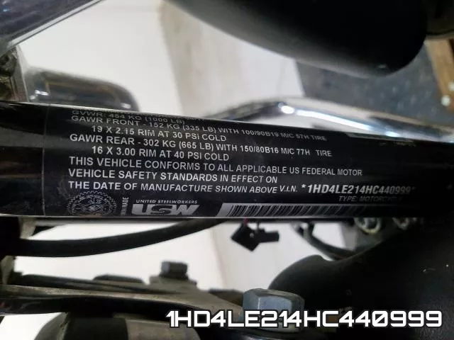1HD4LE214HC440999 фото 2