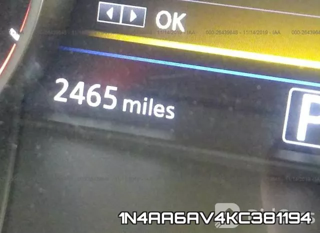 1N4AA6AV4KC381194 фото 8