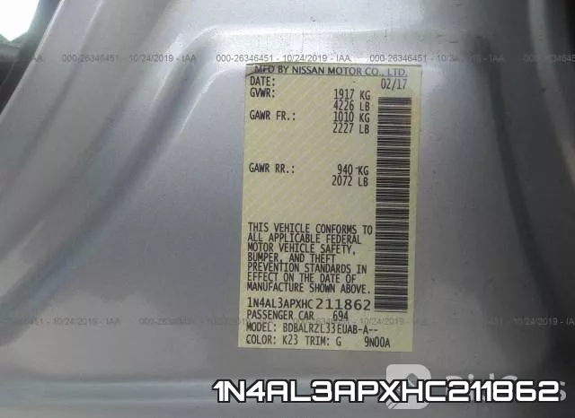 1N4AL3APXHC211862 фото 9