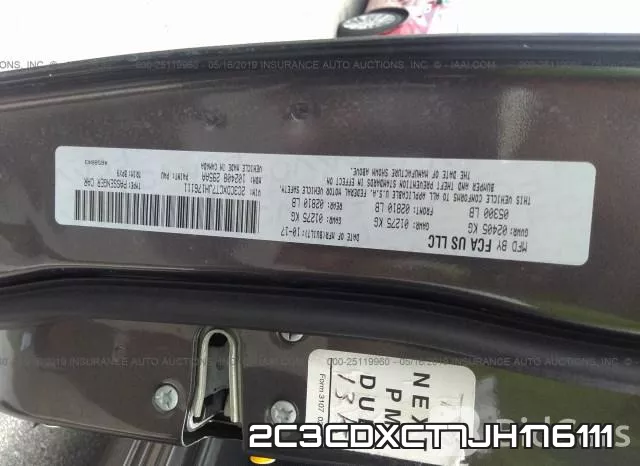 2C3CDXCT7JH176111 фото 10