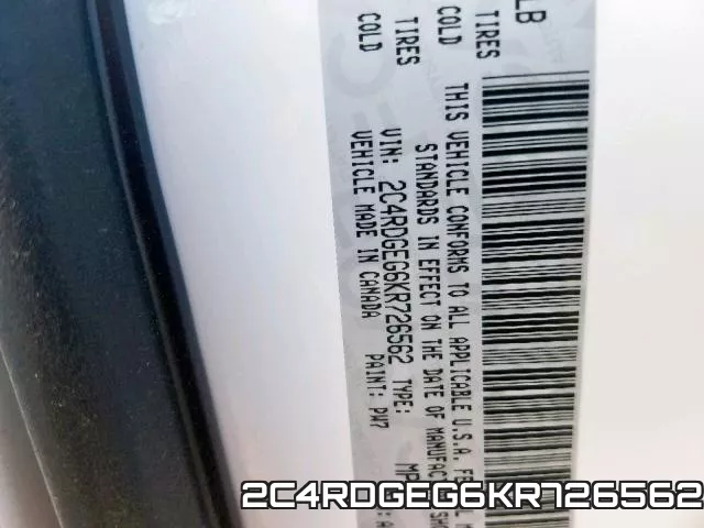 2C4RDGEG6KR726562 фото 2