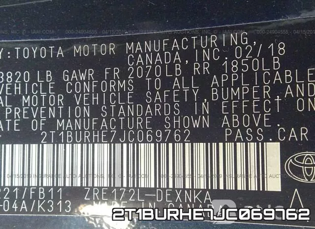 2T1BURHE7JC069762 фото 10