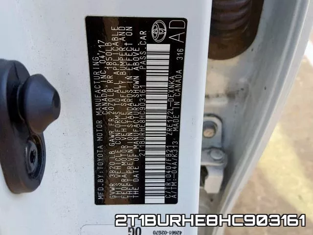 2T1BURHE8HC903161 фото 2